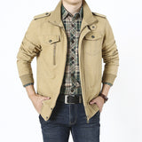 Veste Homme Mi Saison Men's Cotton Jacket Spring and Autumn XL Men's Coat Cotton Jacket
