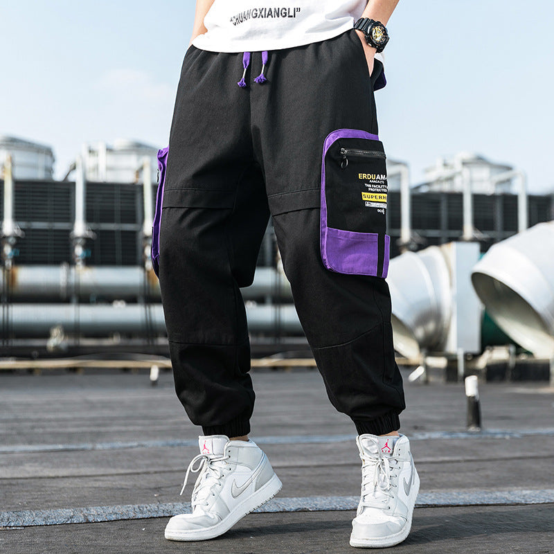 Men's Spring and Autumn Large Size Retro Sports Trousers Loose Men's Casual Pants Men Cargo Pant