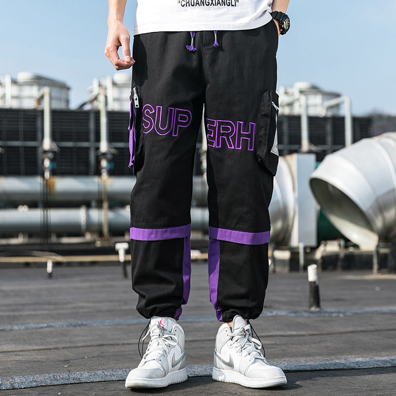 Men's Spring and Autumn Large Size Retro Sports Trousers Loose Men's Casual Pants Men Cargo Pant
