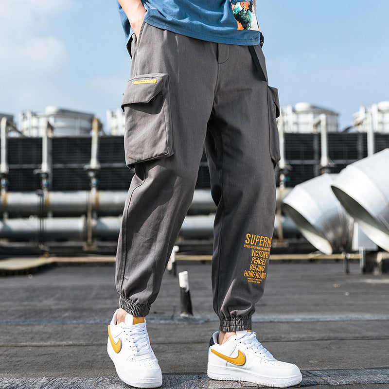Men's Clothing Spring Casual Pants plus Size Retro Sports Trousers Loose Men's Cargo Pant
