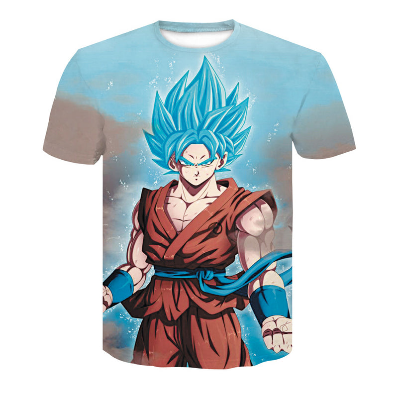 Anime Tshirts Aesthetic Men's Shirt Anime T-shirt 3D Printed round Neck Short Sleeve