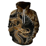 Fire and Ice Hoodie Casual Hoodie Men's Hooded Sweater