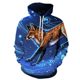Fire and Ice Hoodie Casual Hoodie Men's Hooded Sweater