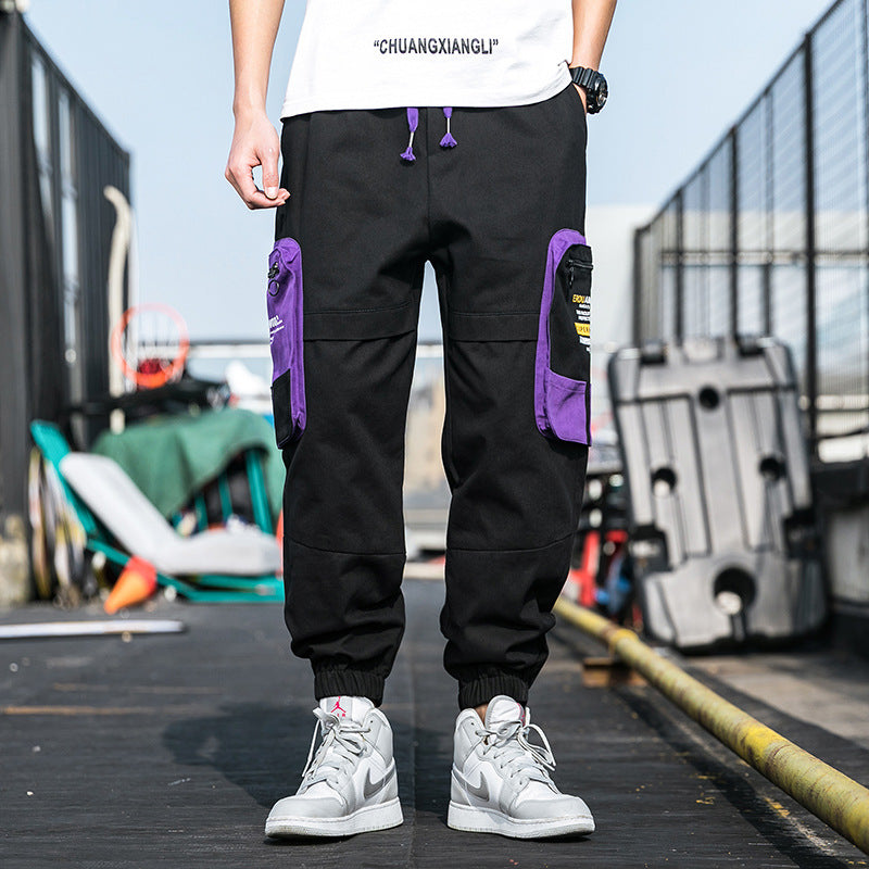 Men's Spring and Autumn Large Size Retro Sports Trousers Loose Men's Casual Pants Men Cargo Pant