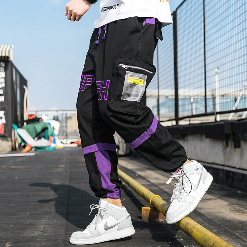 Men's Spring and Autumn Large Size Retro Sports Trousers Loose Men's Casual Pants Men Cargo Pant