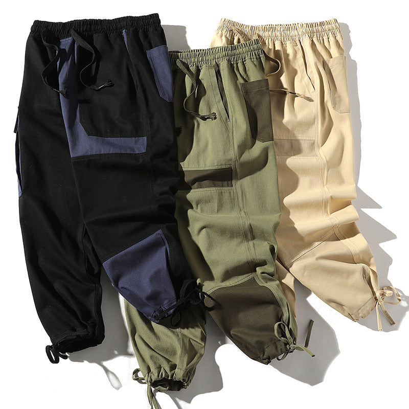Men's Spring and Autumn Large Size Retro Sports Trousers Loose Men's Casual Pants Men Cargo Pant