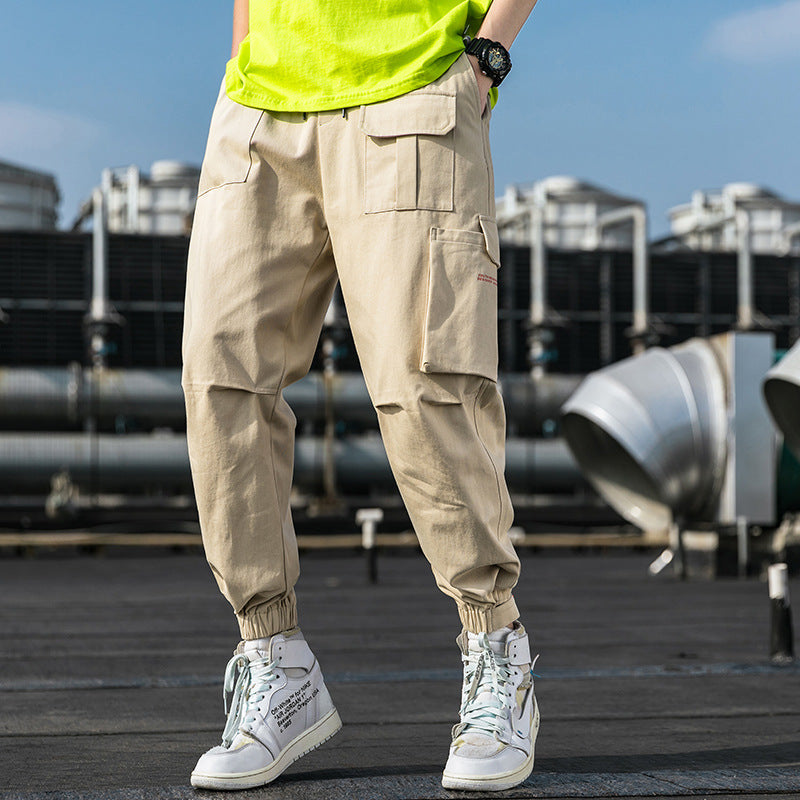 Men's Spring and Autumn Large Size Retro Sports Loose Men's Casual Pants Men Cargo Pant