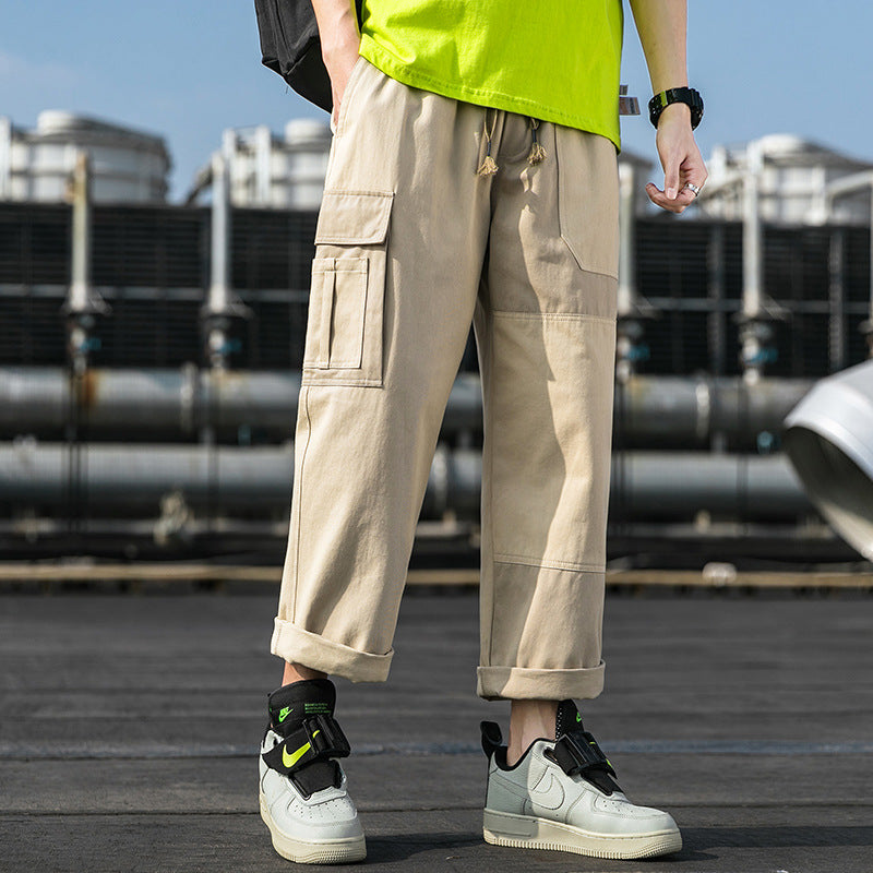 Spring and Autumn Large Size Loose Retro Sports Loose Men's Casual Pants Trousers Men's Men's Cargo Pant