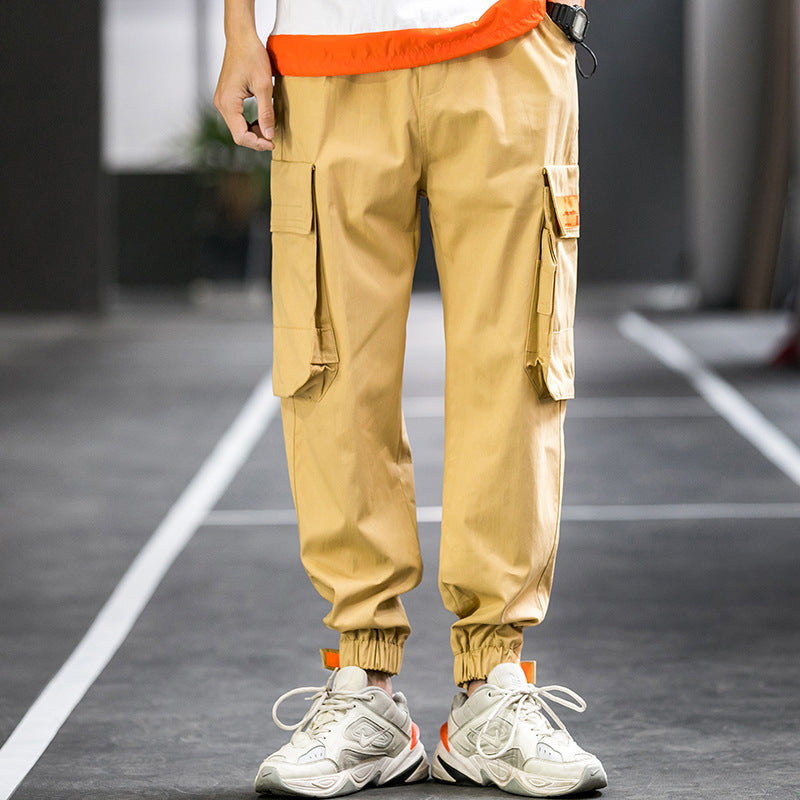 Men's Spring plus Size Retro Sports Loose Men's Casual Trousers Men's Pants Men Cargo Pant