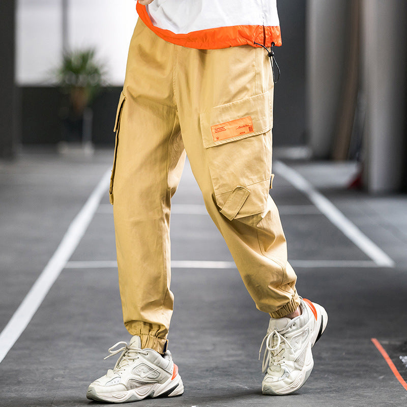 Men's Spring plus Size Retro Sports Loose Men's Casual Pants Trousers Men Cargo Pant