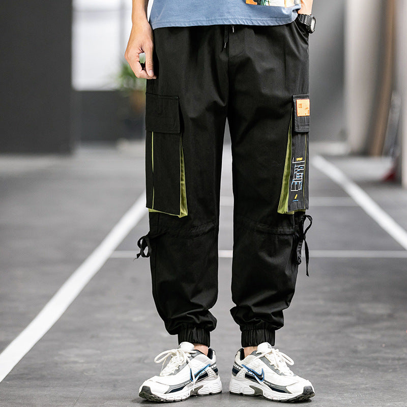 Men's Spring plus Size Retro Sports Trousers Loose Men's Casual Pants Men Cargo Pant