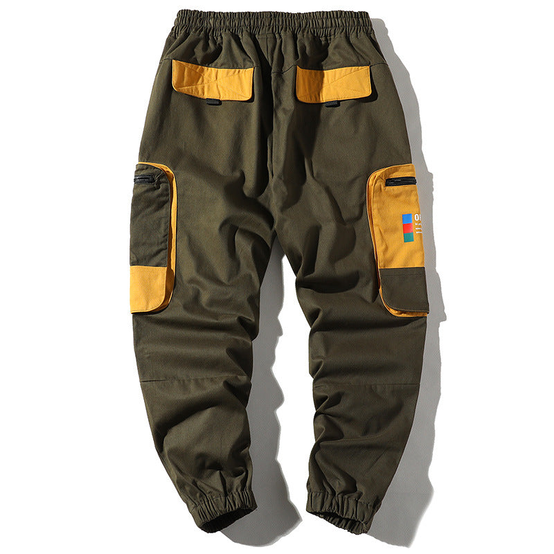 Men's Spring and Autumn Large Size Retro Sports Trousers Loose Men's Casual Pants Men Cargo Pant
