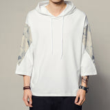 Men's Spring/Summer plus Size Retro Sports Hooded Sweater Men's Trendy Loose T-shirt Casual Fashion Tops Men Spring Hoodie