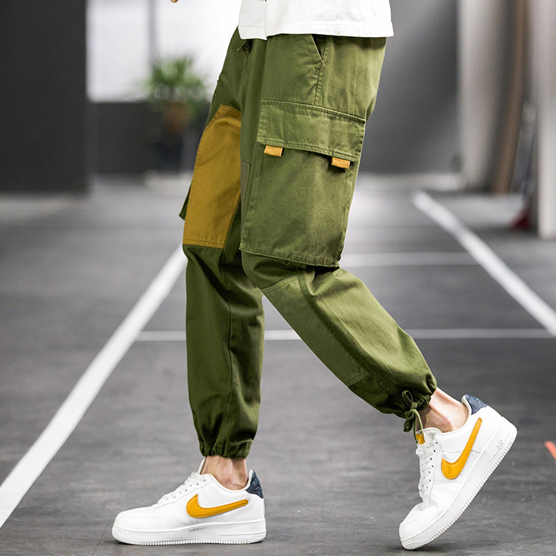 Men's Spring plus Size Sports Loose Vintage Straight Casual Pants Trousers Men's Men Cargo Pant