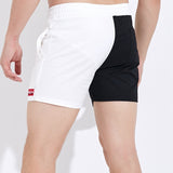 5 Inch Inseam Shorts Trendy Men's Shorts Pure Cotton Shorts Hip Hop Overalls Beach Pants Trendy Brand Contrast Color Casual Pants