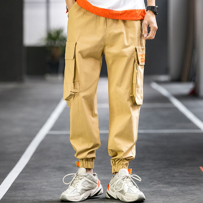 Men's Spring plus Size Retro Sports Loose Men's Casual Trousers Men's Pants Men Cargo Pant