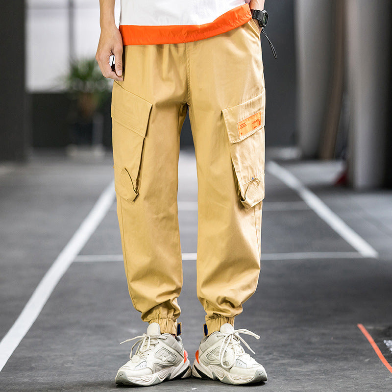 Men's Spring plus Size Retro Sports Loose Men's Casual Pants Trousers Men Cargo Pant