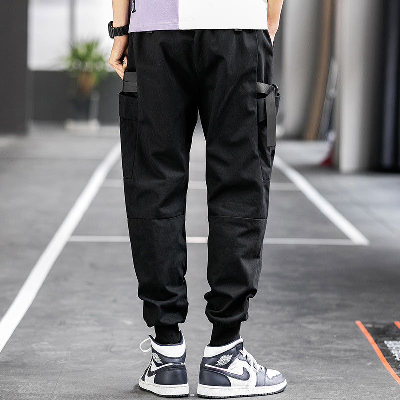 Men's Spring plus Size Retro Sports Trousers Loose Casual Pants Men's Men Cargo Pant