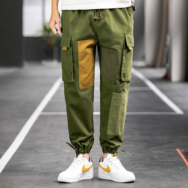 Men's Spring plus Size Sports Loose Vintage Straight Casual Pants Trousers Men's Men Cargo Pant