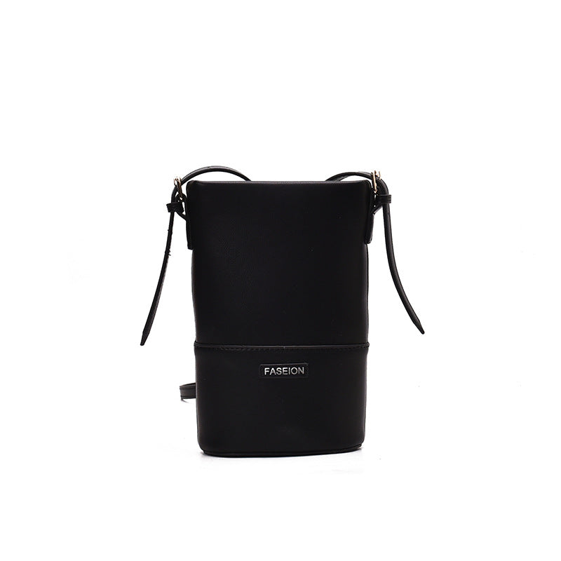 Single Cross Body Bucket Bag Simple Stylish Cool Crossbody Bag