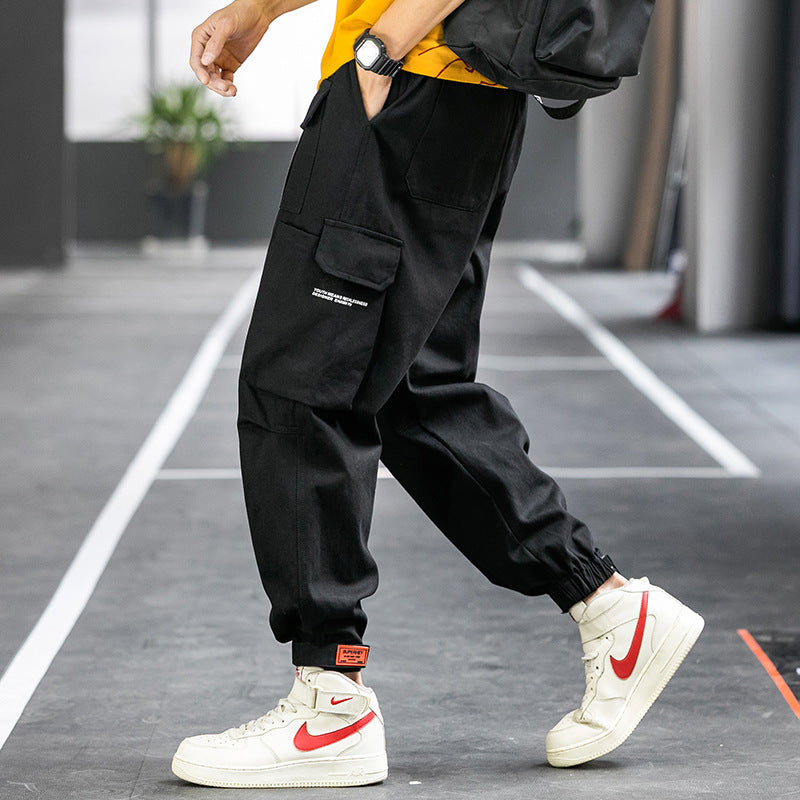 Men's Spring and Autumn Large Size Retro Sports Trousers Loose Men's Casual Pants Men Cargo Pant