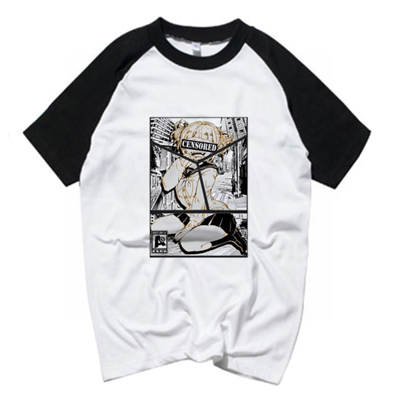 Anime TShirts Aesthetic Men's Shirt Anime Print Men's plus Size T-shirt Casual Top