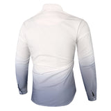 Men's Gradient Color Long-Sleeved Shirt Fashionable Casual Shirt Men Shirt