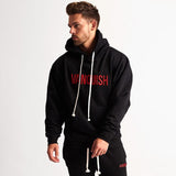 Gyms Fitness Men Sports Hoodie Bodybuilding Workout Jogging Men's Athletic Sweatshirts Sports Jacket Men's Casual Running Basketball Loose Pullover Hooded Sweater