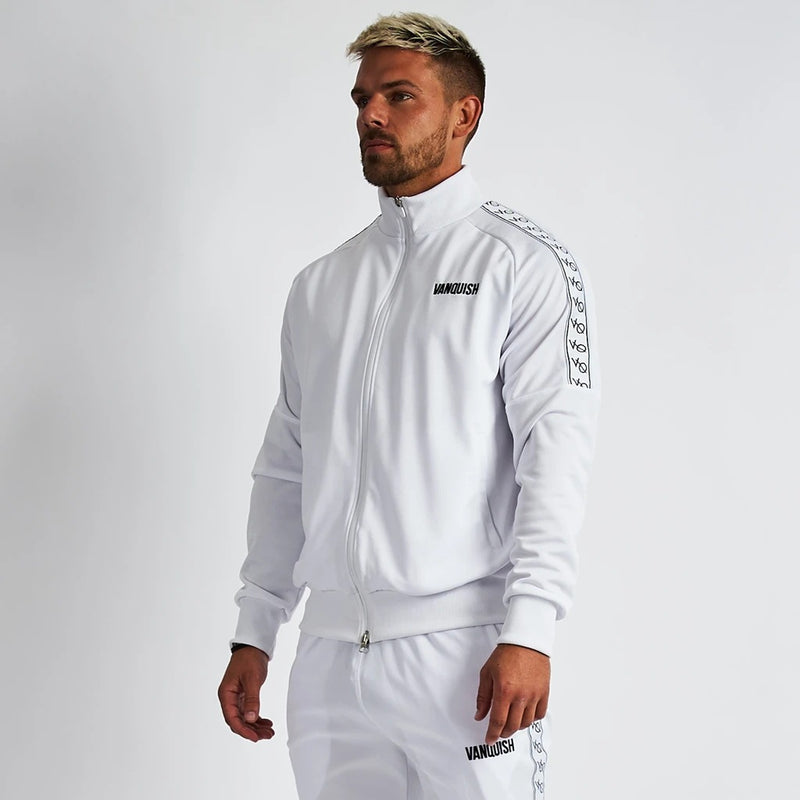 Gyms Fitness Men Sports Hoodie Bodybuilding Workout Jogging Men's Athletic Sweatshirts Spring and Autumn Sports Zipper Sweater Outdoor Running Leisure Loose-Fitting Coat Top