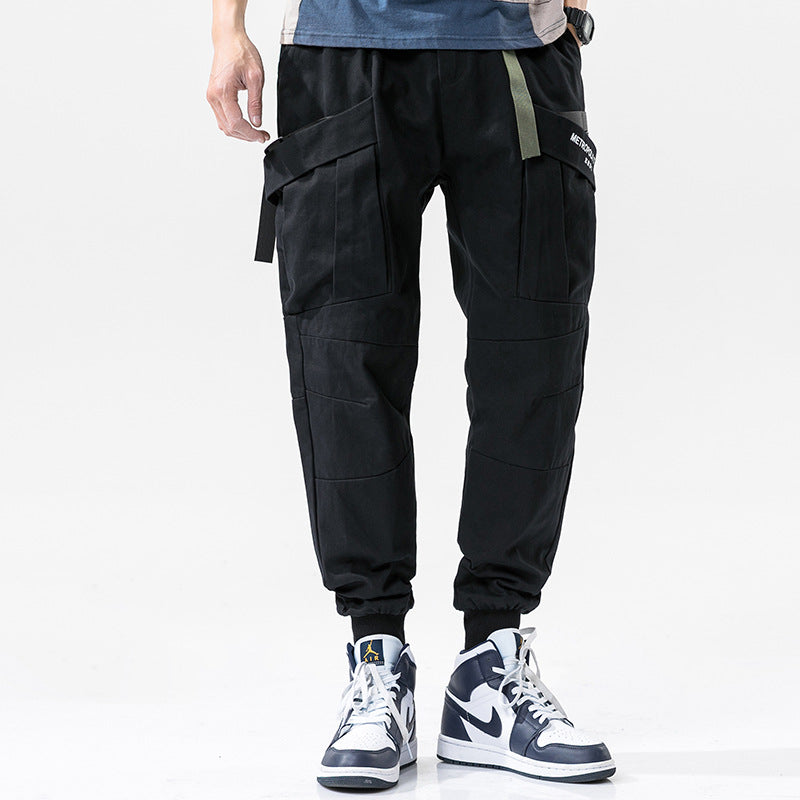 Men's Spring plus Size Retro Sports Trousers Loose Casual Pants Men's Men Cargo Pant