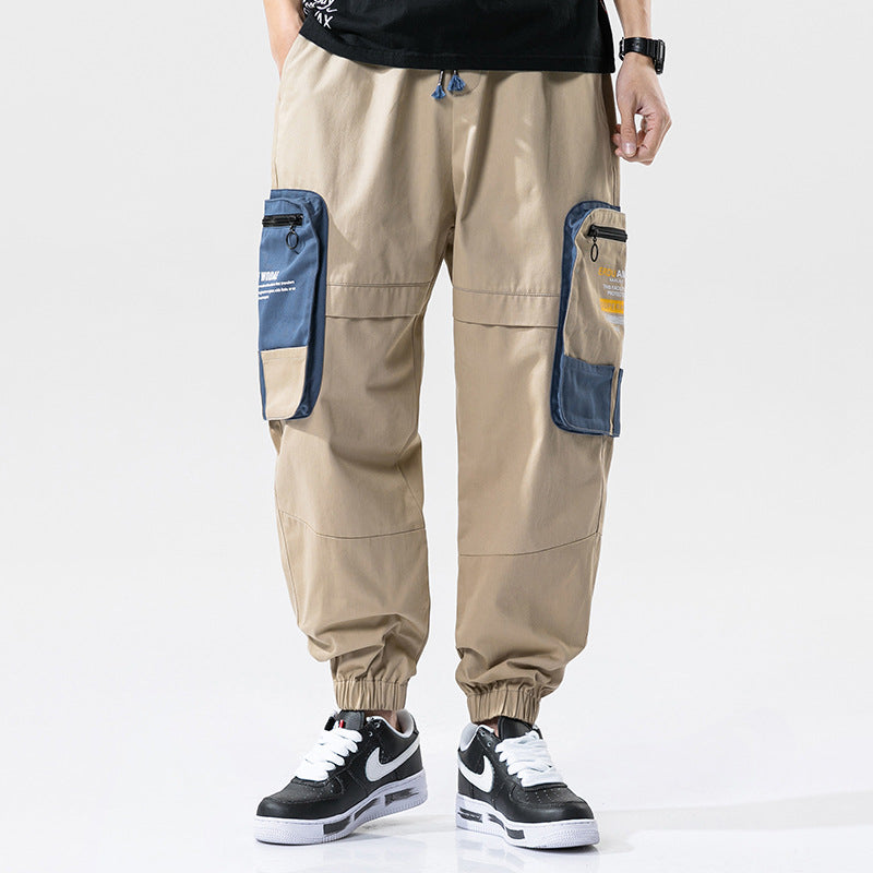 Men's Spring and Autumn Large Size Retro Sports Trousers Loose Men's Casual Pants Men Cargo Pant