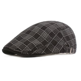 Scally Cap Checked Cloth Beret