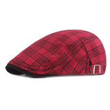 Scally Cap Checked Cloth Beret