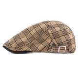 Scally Cap Checked Cloth Beret
