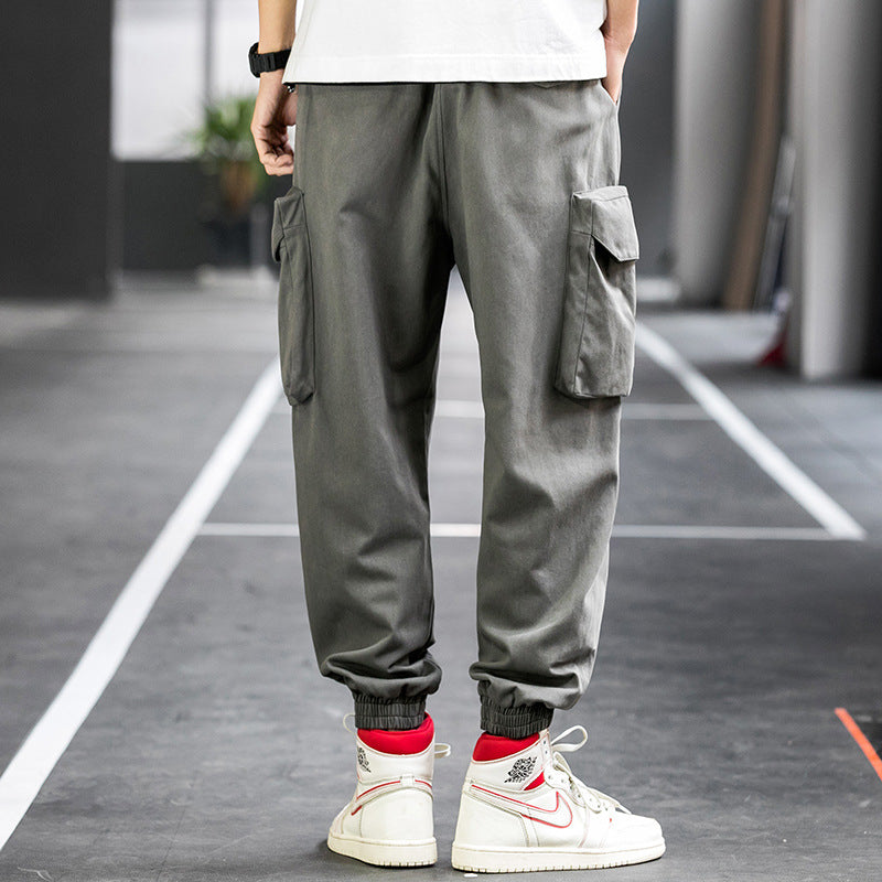 Men's Spring Casual Pants plus Size Retro Sports Loose Trousers Men's Cargo Pant