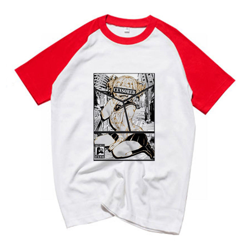 Anime TShirts Aesthetic Men's Shirt Anime Print Men's plus Size T-shirt Casual Top