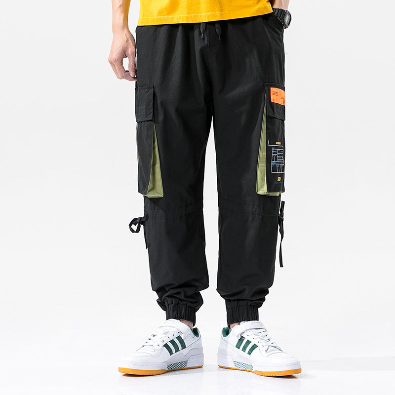 Men's Spring plus Size Vintage Sports Trousers Loose Men's Casual Pants Men Cargo Pant