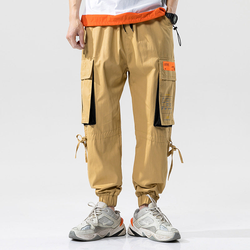 Men's Spring plus Size Vintage Sports Trousers Loose Men's Casual Pants Men Cargo Pant