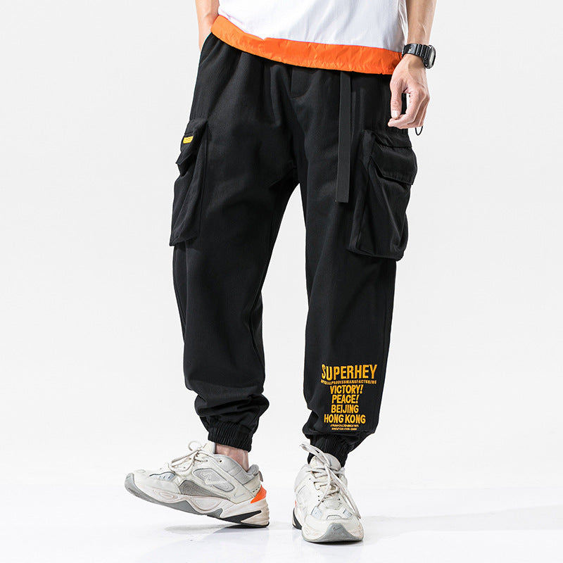 Men's Spring Leisure plus Size Retro Sports Loose Trousers Men's Cargo Pant