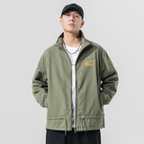 Men's Spring and Autumn plus Size Retro Sports Baggy Coat Men's Casual Jacket Men's Men Jacket