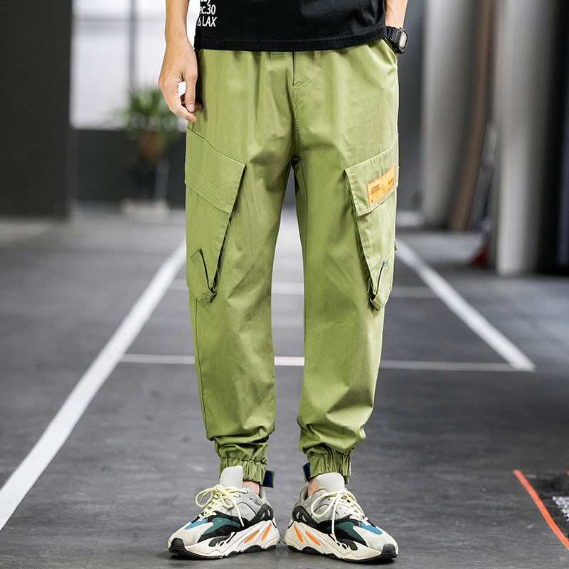 Men's Spring plus Size Retro Sports Trousers Loose Men's Casual Pants Men Cargo Pant