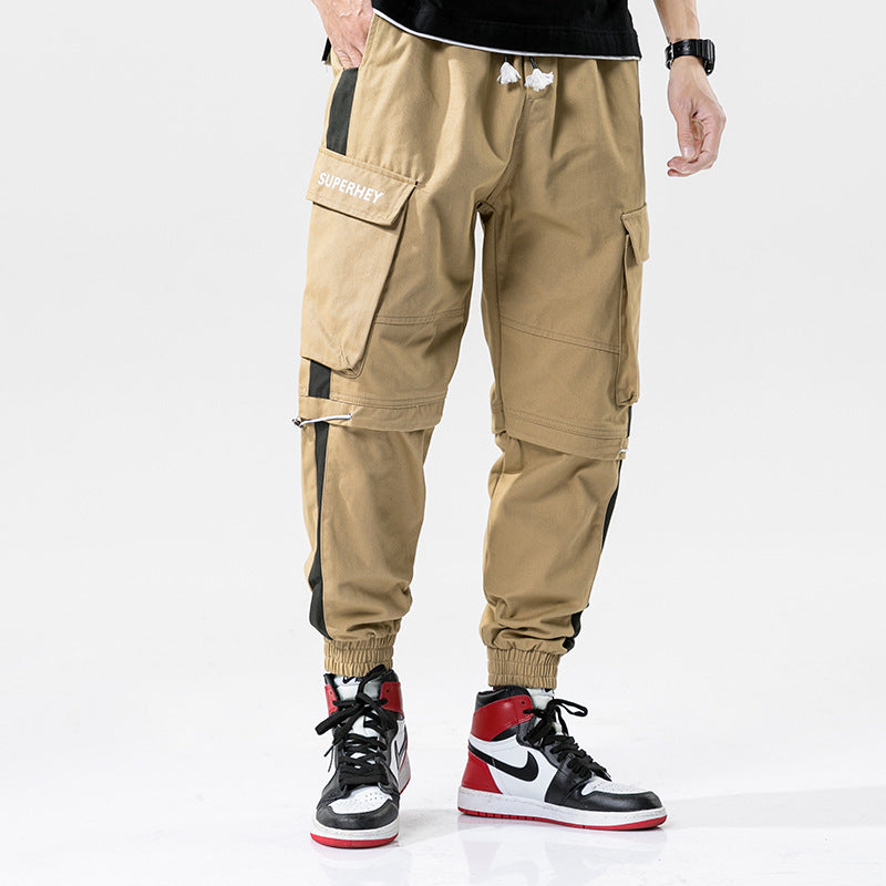 Men's Clothing Spring Casual Pants plus Size Retro Sports Trousers Loose Men's Cargo Pant