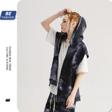 Men's Spring and Summer Loose Hooded plus Size Loose Retro Sports Vest Men Top