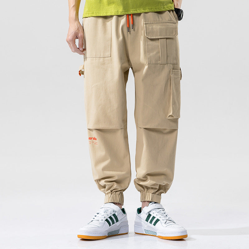 Men's Spring and Autumn Large Size Retro Sports Trousers Loose Men's Casual Pants Men Cargo Pant