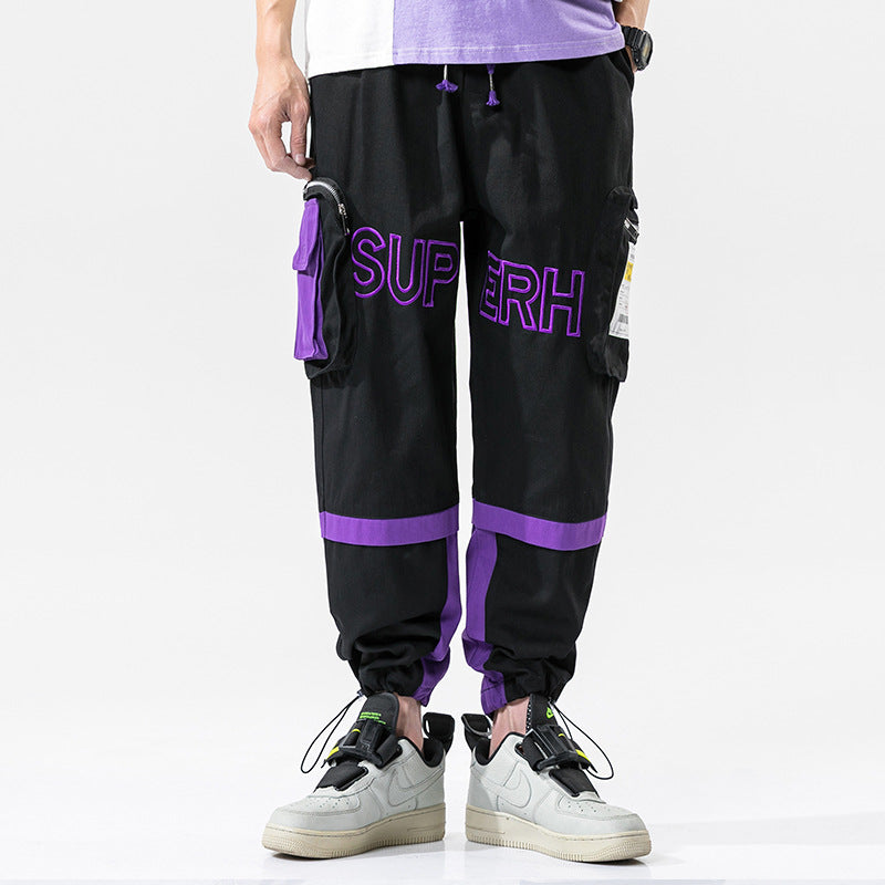 Men's Spring and Autumn Large Size Retro Sports Trousers Loose Men's Casual Pants Men Cargo Pant