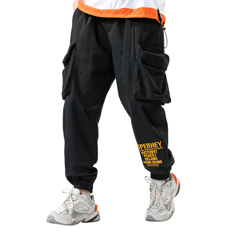 Men's Spring Leisure plus Size Retro Sports Loose Trousers Men's Cargo Pant