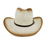 Wester Hats Western Spray Paint Straw Cowboy Hat Outdoor Seaside Beach Hat Sun Protection Hat