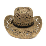 Wester Hats Hand-Knitted Western Cowboy Hat Straw Hat Sun Hat