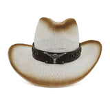 Wester Hats Western Straw Cowboy Hat Beach Hat Outdoor Seaside Sun Visor
