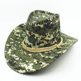 Bullhide Denim Hat Summer Men's Sunhat Camouflage Wide Brim Western Cowboy Hat